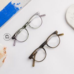 Alternative view of Kacamata Semi Bulat Fashion Korea Unisex - CIHA 02